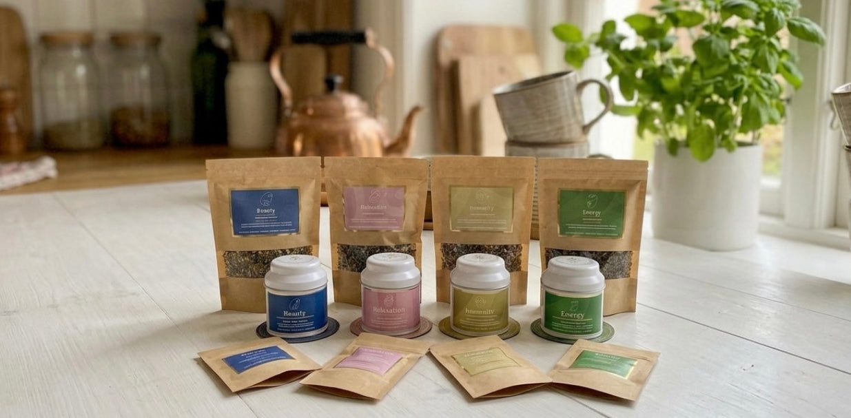 BANNER LOOSE LEAF TEA RANGE | WELLNESS TEAS | CATALYSE LIFE DRINKS 