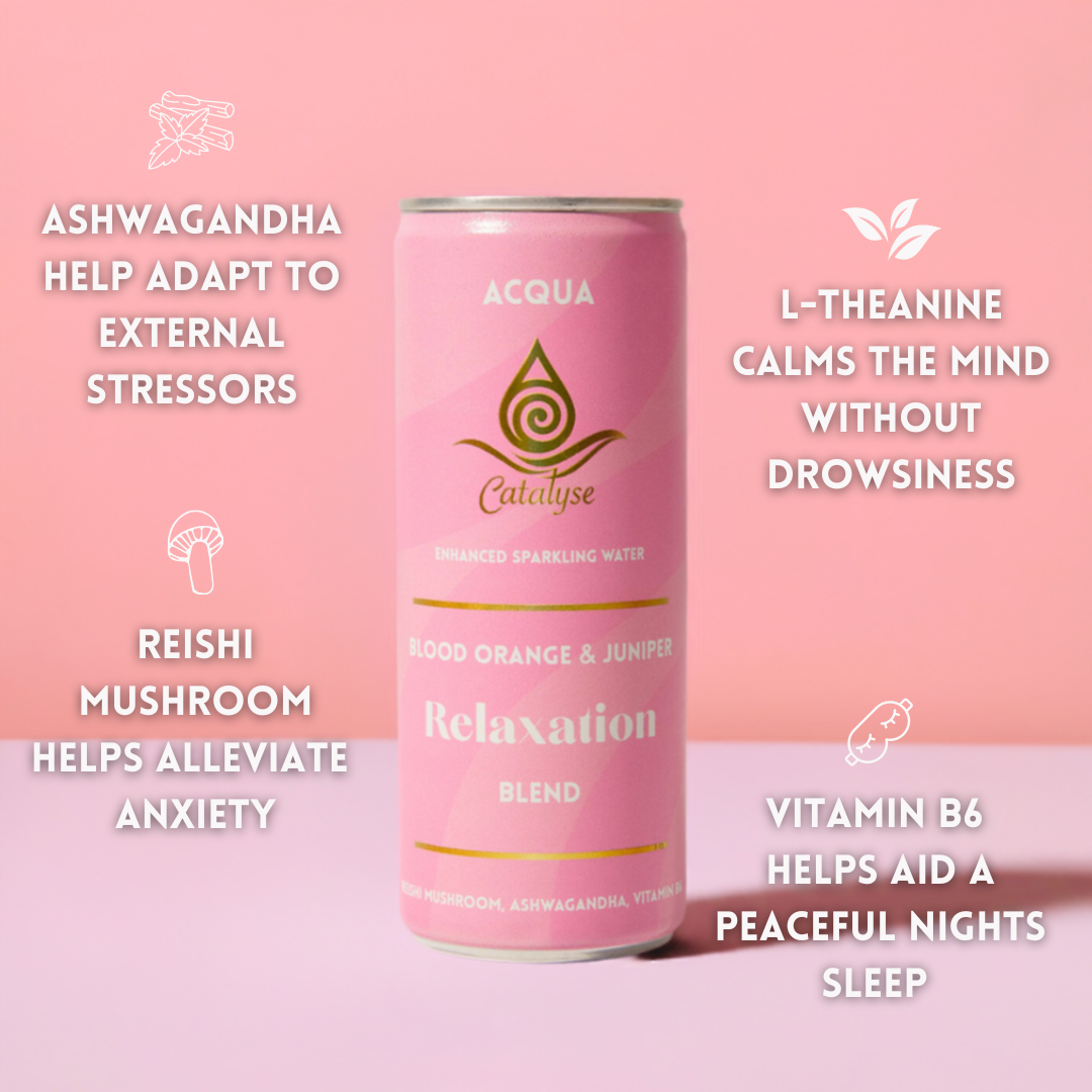 Catalyse Acqua relaxation drink with  adaptogens - Blood orange & Juniper