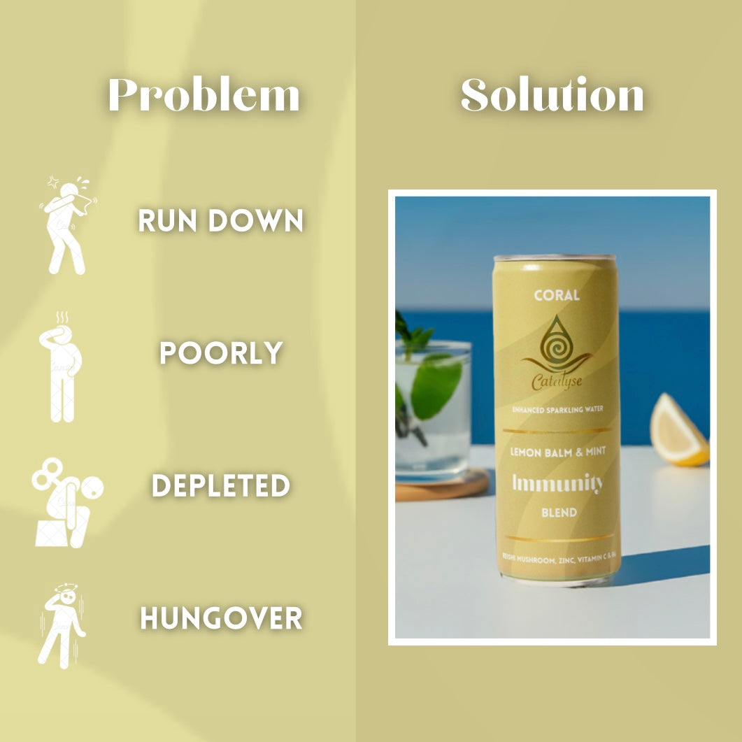 Catalyse coral - Immunity Blend - Gut health boosting sparkling water 