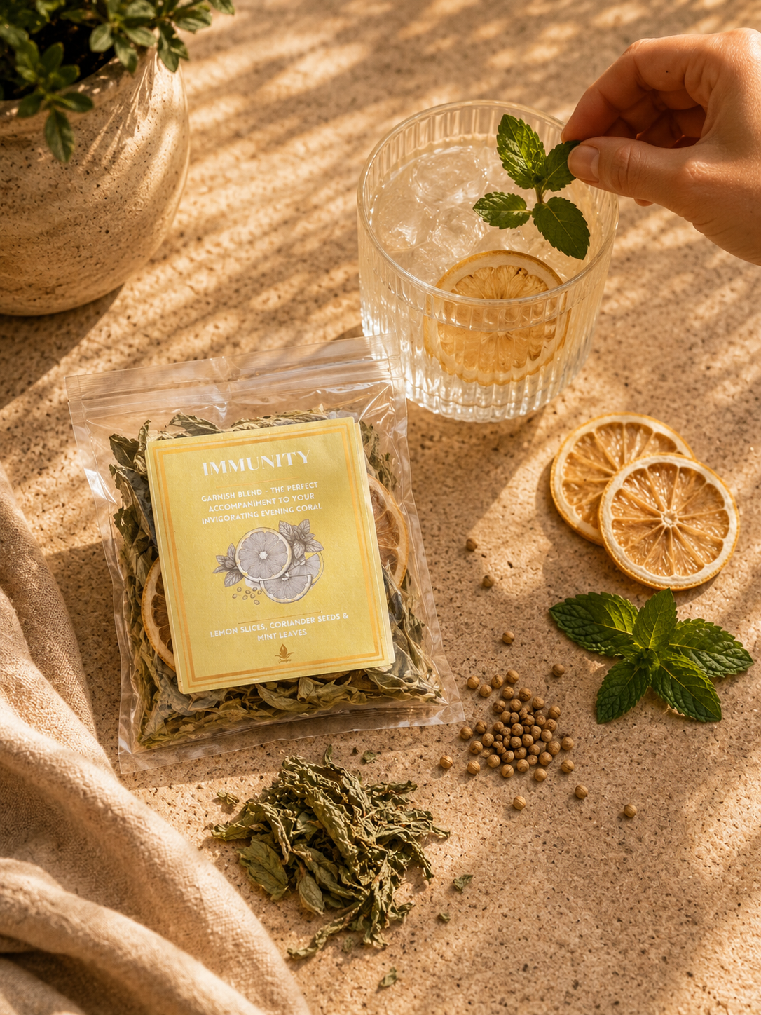 Coral Immunity Botanical Garnish Set 
