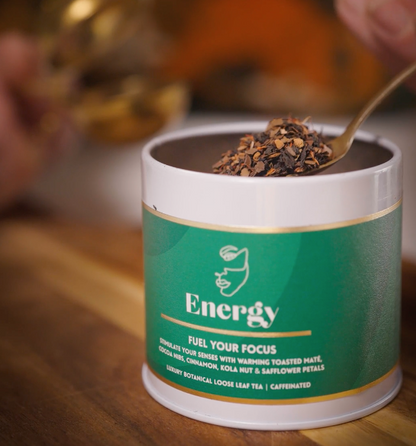Energy loose leaf tea leaves