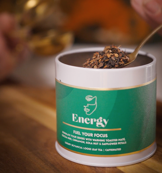 Energy loose leaf tea leaves