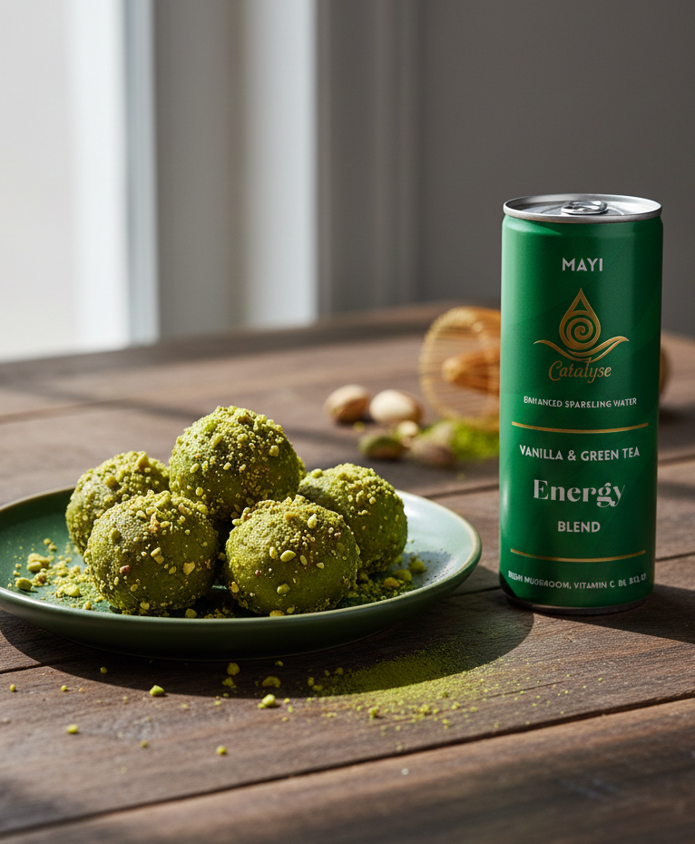 Matcha balls recipe | Mayi | Catalyse 