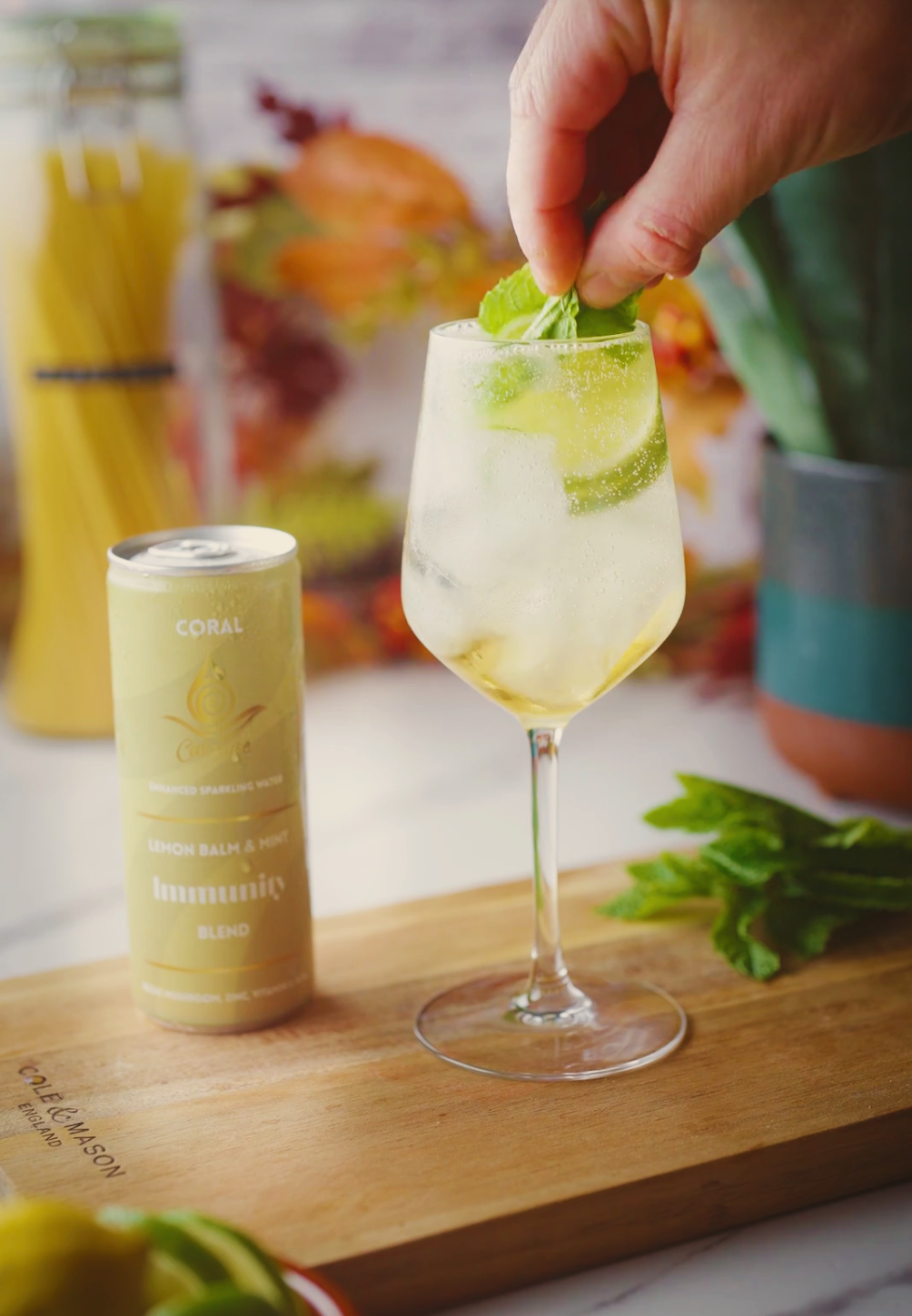 Vitality spritz | Coral - Immunity blend | alcohol free hugo spritz