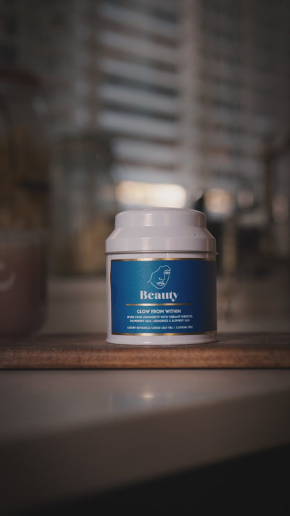 Beauty tea, relaxation, bath ritual
