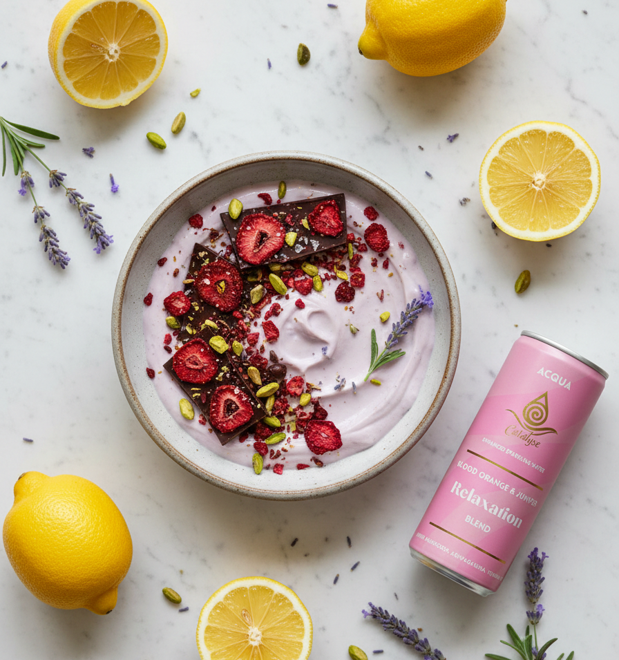 lemon lavander yoghurt bark